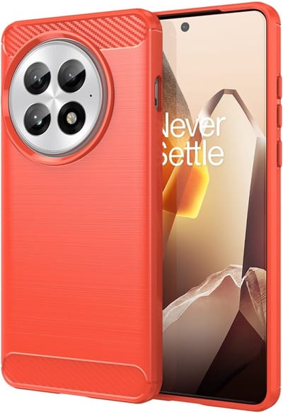 Coverup Hoesje - Geschikt voor OnePlus 13 Hoesje - Coverup Armor Brushed TPU Back Cover - Rood