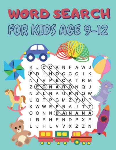 Zoekwoordenboek voor Kinderen 9-12 Jaar: 100 Woordzoekers met Antwoorden voor Uren Plezier