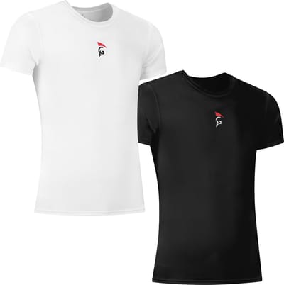 Gladiator Sports Compressie shirt - Sportshirt - Sportkleding voor Heren - Hardloop Shirt - Zwart - M