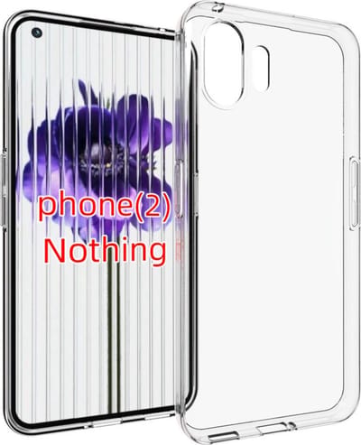 MobyDefend Hoesje - Geschikt voor Nothing Phone (2) - Transparante TPU Backcover - Volledig Doorzichtig