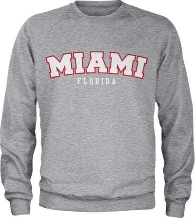 Hybris Miami Florida-sweatshirt, heathergrijs