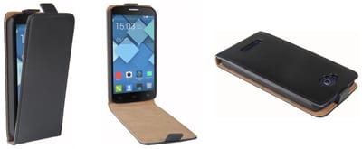 Flipcase voor Alcatel One Touch Pop C7 Zwart ultraslank