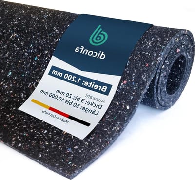 Bouwbeschermingsmat Rubber - Universele Onderlegger - Ondergrond Beschermen - Waterdoorlatend UV-stabiel - 120cm Breed 5mm Dik - Zwart