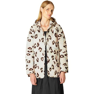 Ilse Jacobsen Quilted02p Leopard Size: 34 | Jackets Outlet | Dames |