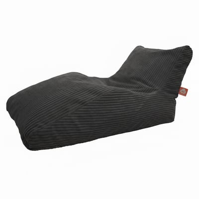 Whoober Bali XL – Lounge XL Zitzak – Antraciet dik ribfluweel – Comfortabel & Duurzaam