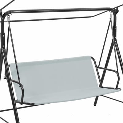 Stoelhoes, afdekking voor de stoelen, schommelbank, waterdichte stoelhoes, terrasschommelkussen voor tuinschommel, binnenplaats, balkon, 115 cm x 48 cm x 48 cm, grijs
