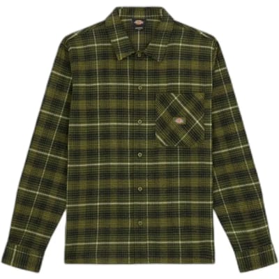 Dickies Forest Check Overhemd Met Lange Mouwen Groen 2XL Man