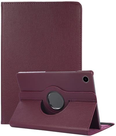 Hoes - Geschikt voor Samsung Galaxy Tab A9 - 360 Graden Draaibare Hard Cover Case - Tablet Hoesje Draaibaar - Paars