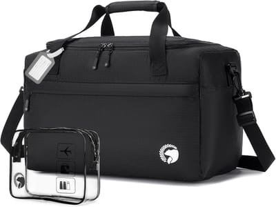Thijox - Vouwbare Handbagage Tas 40x20x25 cm voor Vliegtuig, Waterdichte Weekender Sporttas 20L, Draagbare Zwemtas en Fitness Tas voor Mannen en Vrouw