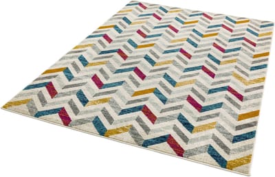Easy Living - colt-chevron-multi Vloerkleed - 200x290  - Rechthoek - Laagpolig Tapijt - Modern - Meerkleurig
