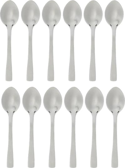 Secret de Gourmet Koffielepels/theelepels - 12 stuks - RVS - 9,5 cm