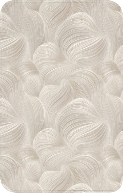 WC mat 50x80 cm - Antislip - Lijnen - Waaier - Beige - Toiletmat - Vloermat - Douchemat - Toilet tapijt - Toiletmatten