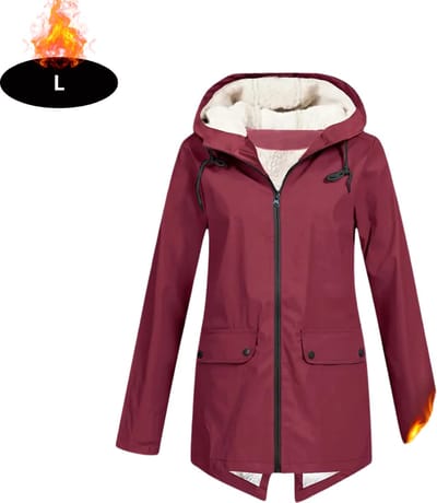 Livano Windjas Dames - Parka - Lente & Herfst - Jas - Volwassen - Windjack - Windbreaker - Outdoor - Bordeauxrood - L