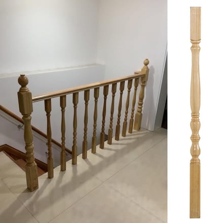 Elegante houten trapleuningen - massief hardhouten spijlen for traprenovatie en veranda-reparatie - 1/5/10/20-pack(1Pack 95cm)