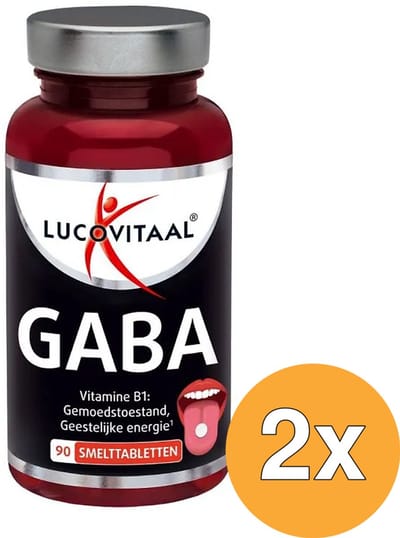 2x Lucovitaal GABA (90 smelttabletten)