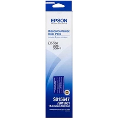 Epson LX-300 (II), LX-350 inktlint 2 pack zwart (Origineel)