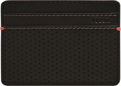 FOSSIL Kaarthouder Rennsport Card Case Black Zwart