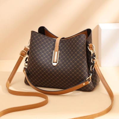 Mode Dames Bucket Crossbody Tas Vintage Kwastje Designer Messenger Bag Hoge Kwaliteit PU Leer Schoudertas Eenvoudige Handtas 26x12x19cm gray