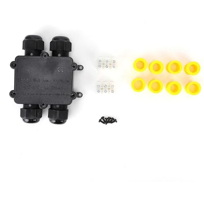 Boîte de jonction étanche en plastique M686 pour câbles extérieurs, boîte de jonction électrique 4 voies de type H, IP68