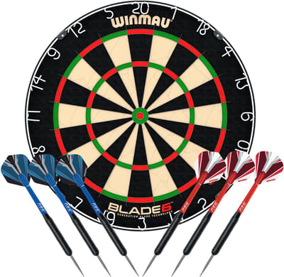 Winmau Blade 6 Dartbord Met 2 Sets Pro Force Dartpijlen En Ophangset