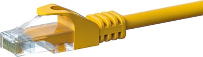 Danicom UTP CAT5e patchkabel - 2 meter geel - 100% koper - netwerkkabel - internetkabel - UTP kabel - RJ45 - 1000 mbit/s