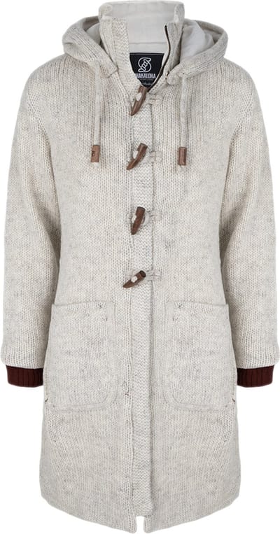 Gebreid Wollen Dames Vest van Schapenwol met Polyester Fleece voering en afneembare capuchon - SHAKALOHA - W Whistler DLX S