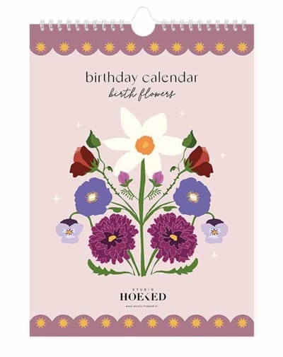 Studio Hoeked - Verjaardagskalender - Birth Flower - Geboortebloem - Kalender - Bloemen - Botanische kalender