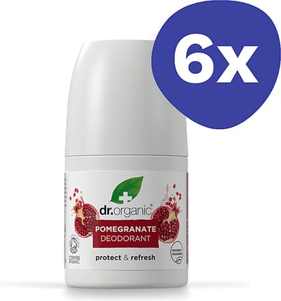 Dr Organic Granaatappel Deodorant (6x 50ml)