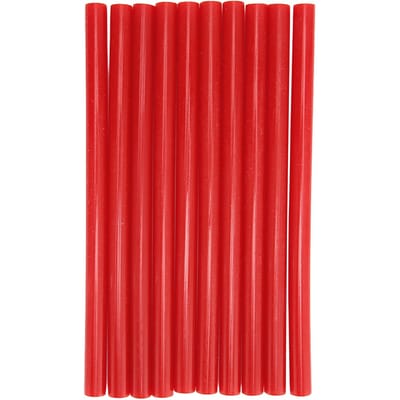 Lot de 10 bâtons de colle thermofusible 11 x 200 mm pour travaux manuels, ingénierie et bricolage