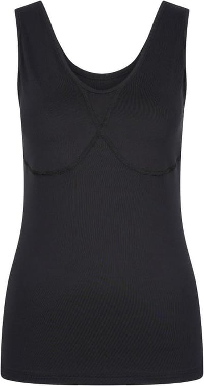 RJ Pure Color Proud Breast Dames Qups Hemd Zwart S