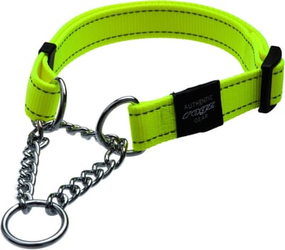 Rogz Utility Sliphalsband Ketting Geel - Hondenhalsband - Xl 45-70x2.5 Cm