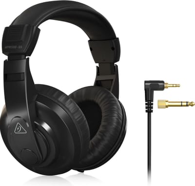 Behringer HPM1100-BK studio-koptelefoon Hoge kwaliteit hoofdtelefoon koptelefoon headset voor DJ en muziek instrumenten piano keyboard