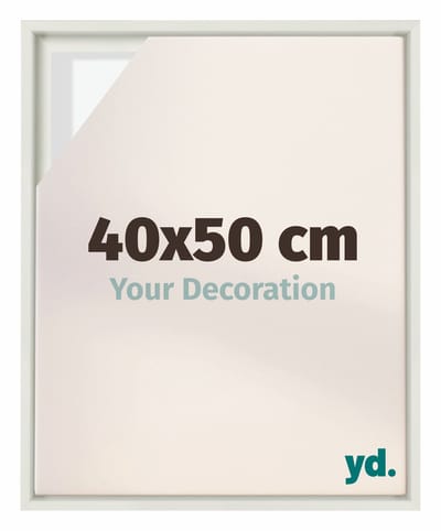 Your Decoration - Baklijst 40x50 cm - Wit Mat - Baklijst voor Canvas - MDF - Lyon