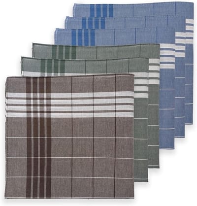 Heren Zakdoeken - Stof Handdoekjes - Dagelijks Gebruik - 100% Katoen - 40x40 cm - Multicolor