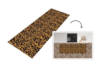 Keukenloper - Loper keuken - Panterprint - Luxe - Patronen - 150x50 cm - Keukenloper vinyl