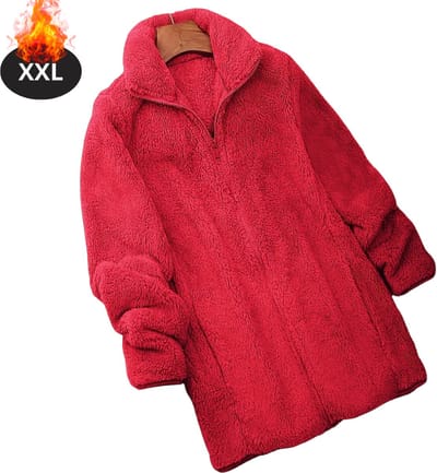 Livano Winterjas - Parka - Dames - Winter - Jas - Volwassen - Stijlvol - Rood - XXL