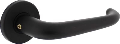 Intersteel Deurkruk Cue op rozet ø50x7 mm aluminium zwart