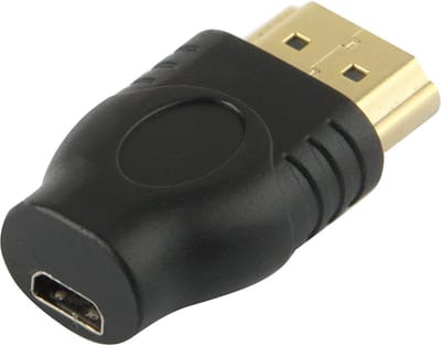 HDMI male naar Micro HDMI Female - Adapter kabel koppelstuk converter - Compact - zwart