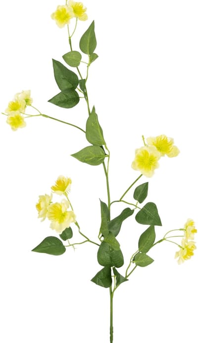 Easyplants | Kunstbloem Boterbloem 77 cm | Zijde | Nepbloemen | wit | Onderhoudsvrij | Kant-en-klaar
