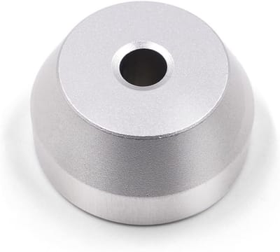 45 RPM Record Adapter voor 7 inch Vinyl Platen - Universele Draaitafel Spindel Adapter van Aluminium, Zilver