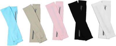 UV Beschermende Arm Sleeves voor Hardlopen en Fietsen - 5 Paar UPF 50+ Anti-slip Warmers voor Mannen en Vrouwen