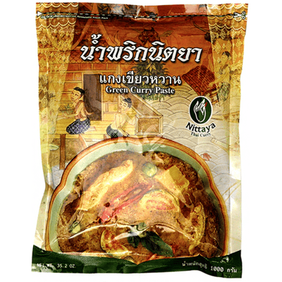 Nittaya Groene Currypasta 1 kg | Thaise Kruidenpasta voor Curry | Maaltijdpakket | Kruiden en Specerijen