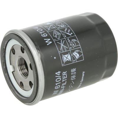 MANN-FILTER Oliefilter W 610/4 | OEM 15208-53J00 | 15208-70J00 | 15208-BX00A | Nissan Micra K11 K12, Note E11, Primera P10, Sunny, JCB 8000-Serie, Perkins 400-Serie, Caterpillar C