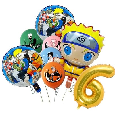 Décorations Naruto Cartoon Déco Anniversaire Bandeau Cadeaux de Fête Sac à Dos Affiche Vaisselle de Fête Jetable Nappe Assiettes Gobelets