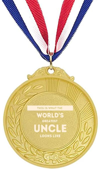Akyol - dit is hoe werelds beste oom eruit ziet medaille goudkleuring - Oom - familie mensen die een oom hebben - cadeau