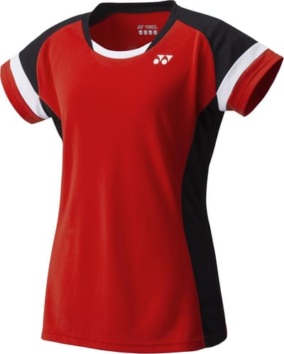 Yonex Sportshirt Team Yw0001ex Dames Rood Maat Xs