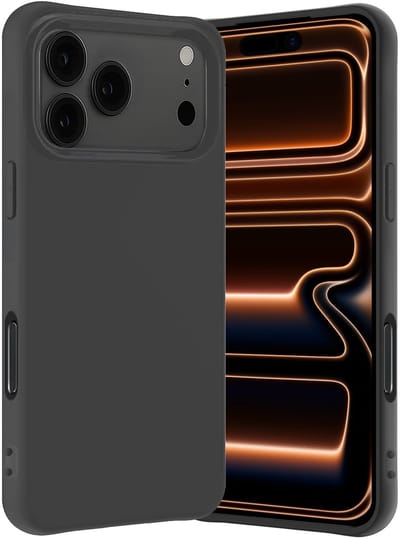 Hoes - Geschikt voor iPhone 17 Pro / 18 Pro - Sterk & Shockproof - Hoesje Cover - Siliconen Case - Zwart