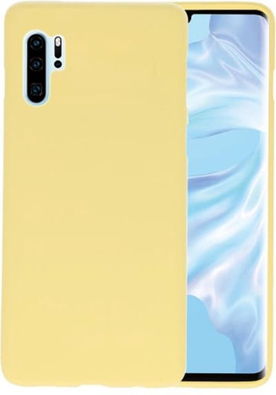 Hoesje Geschikt voor de Huawei P30 Pro - Backcover Color Telefoonhoesje - Geel