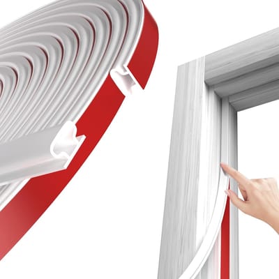 Deur Dichtingsstrip - Tochtstrip Raamdichting - Tocht Vrij Houden - Zelfklevend Weerbestendig - 6 Meter Lengte - Wit