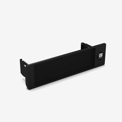 Blumfeldt infrarood wandkachel 2500W - wand- & plafondmontage, IP44 spatwaterdicht, 2 verwarmingsstanden, Smart App bediening, LED touchscreen, thermostaat, kinderslot, voor balkon & terras - voor 20 m² - Afstandsbediening - Heater